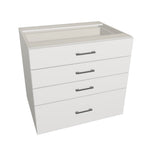 4 Drawers Cabinets 34" wide (Euro)