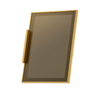 Aluminum Glass Doors - Gold Frame Smoke Glass